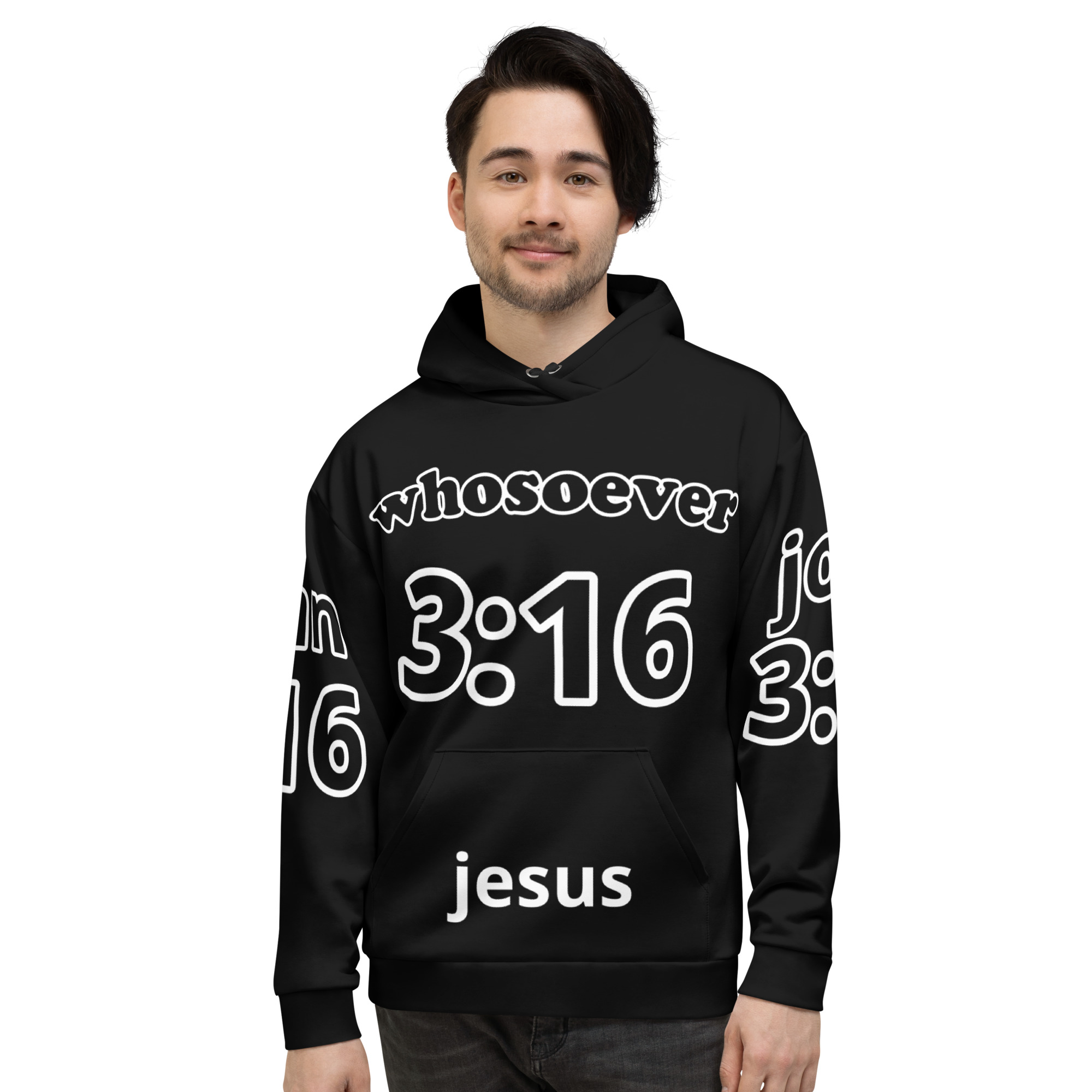 Unisex Hoodie 3:16 - Image 5
