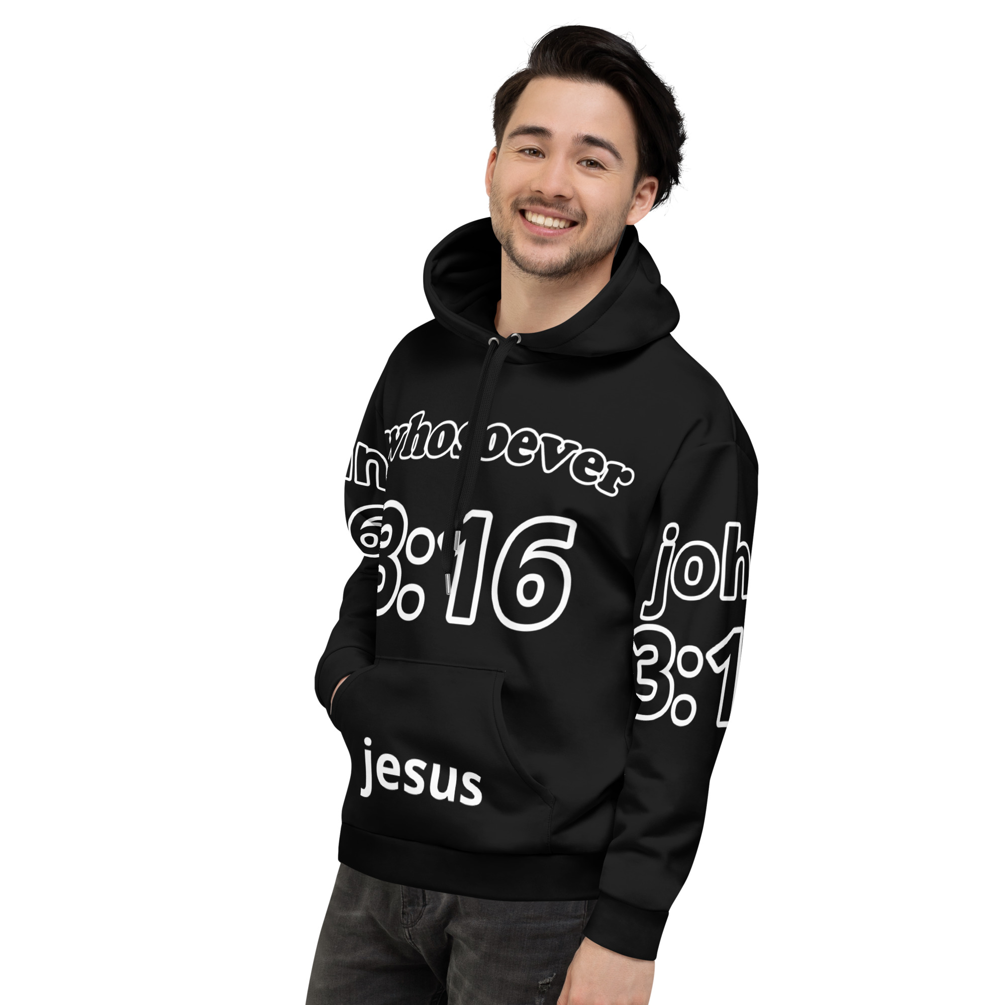 Unisex Hoodie 3:16 - Image 8