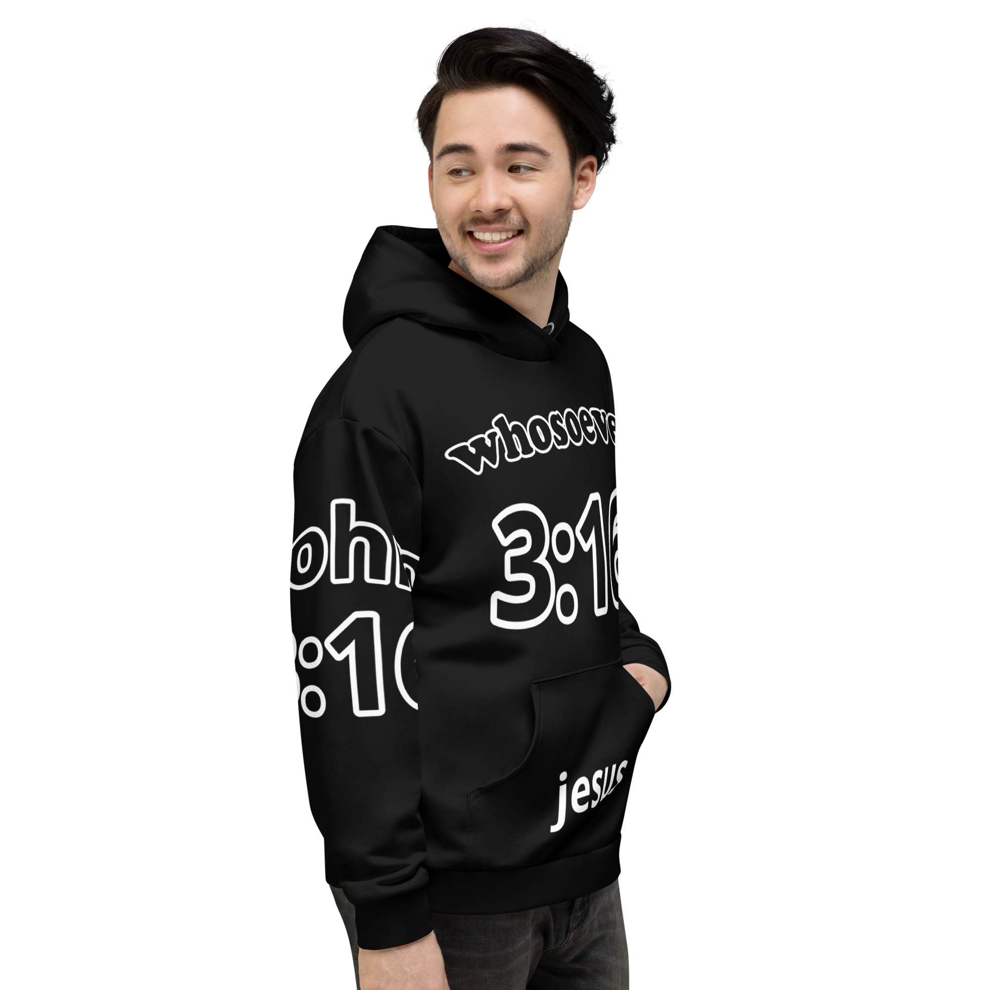 Unisex Hoodie 3:16 - Image 9
